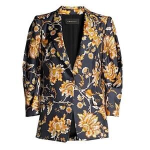 KOBI HALPERIN MARIA SILK FLORAL BLAZER, SIZE L, NWOT